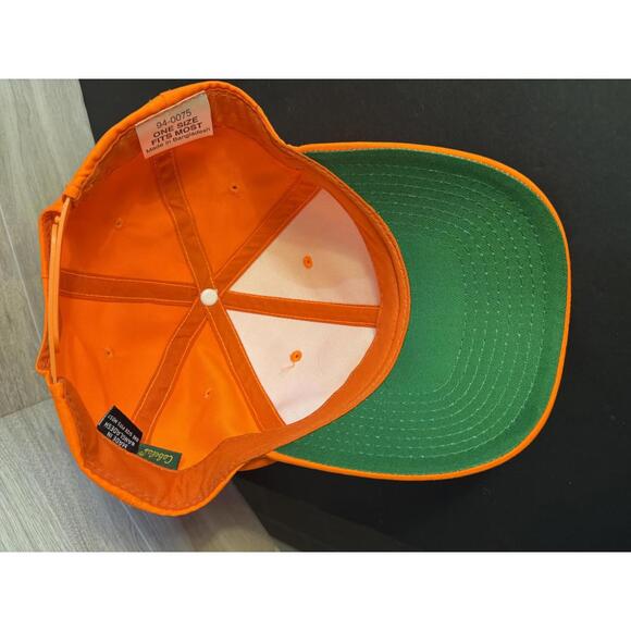 Cabela's Hunting Safety Orange Strapback Hat - Picture 5 of 7